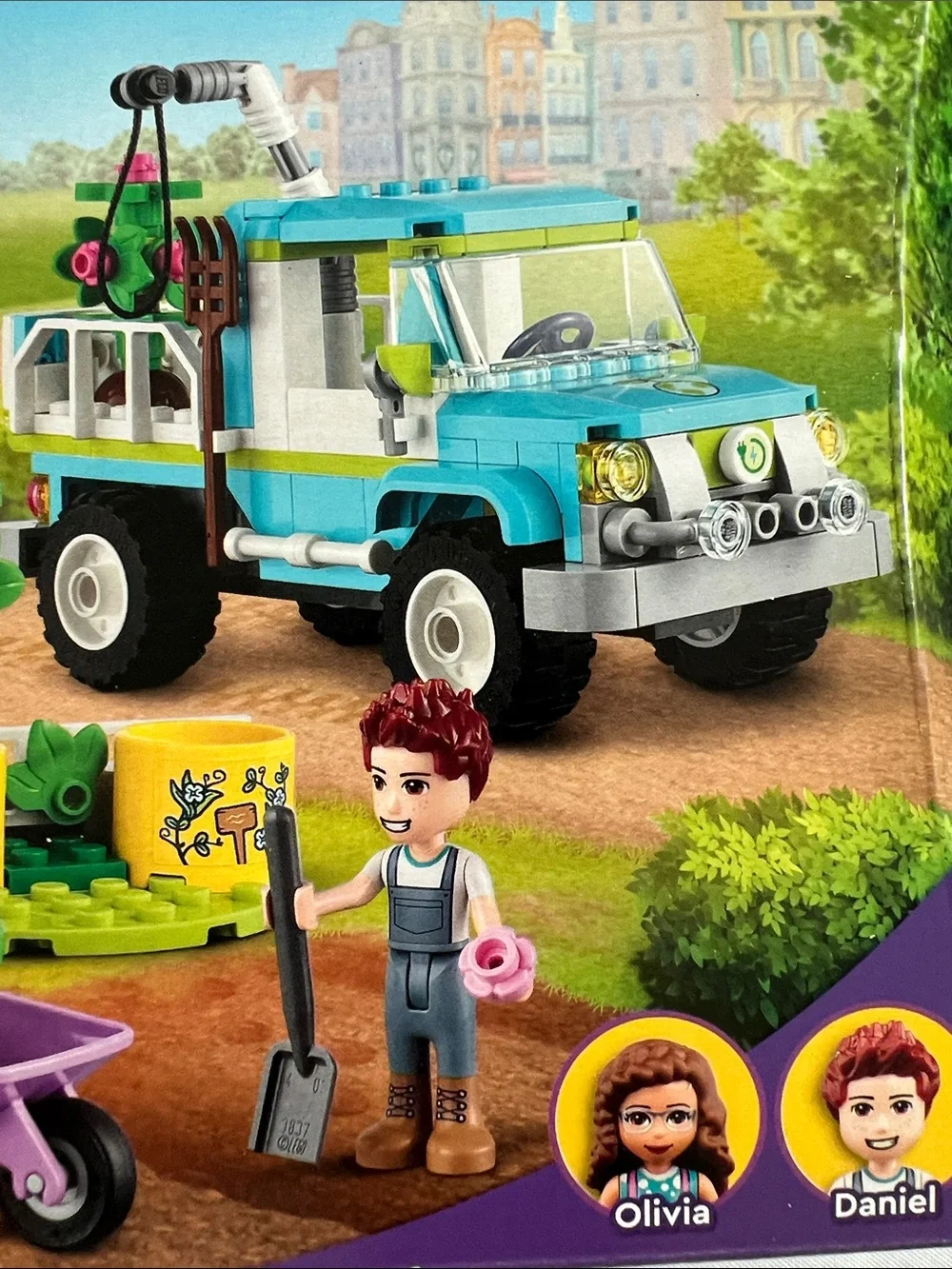 Lego | Friends Tree-Planting Vehicle Set - Purple, Teal, Green, White, Yellow